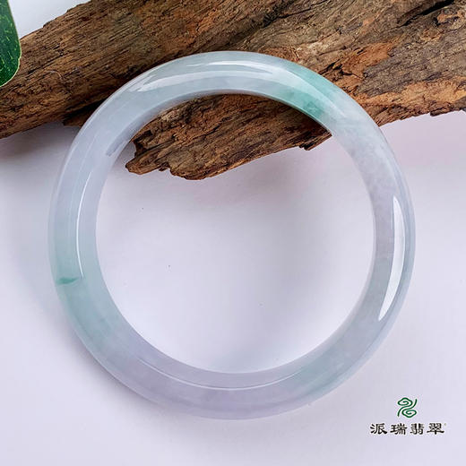 派瑞翡翠 翡翠手镯 糯种 绿色 商品图3