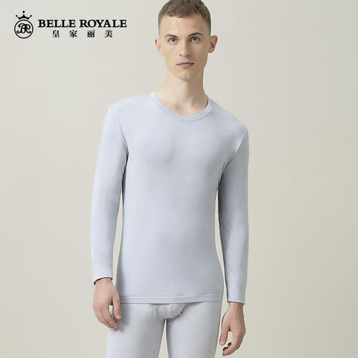 皇家丽美200g保暖牛奶衣男女套装打底薄款秋衣秋裤男士套装冬季BNN8201 商品图1