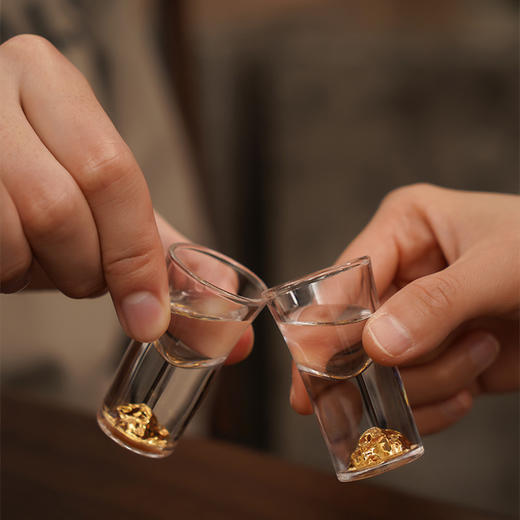 【特惠6折，仅1套，无货退款】罗比罗丹福地流金白酒酒具套装（10杯10壶）乔迁送朋友家居礼品 商品图4