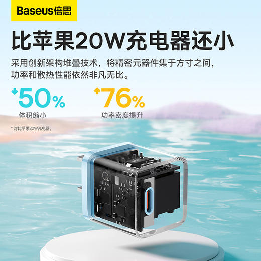 倍思 GaN5 氮化镓快充充电器1C 20W/30W （Mini版） 商品图1