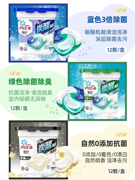 KJ 宝洁洗衣球4D洗衣球 微香清爽 商品图1
