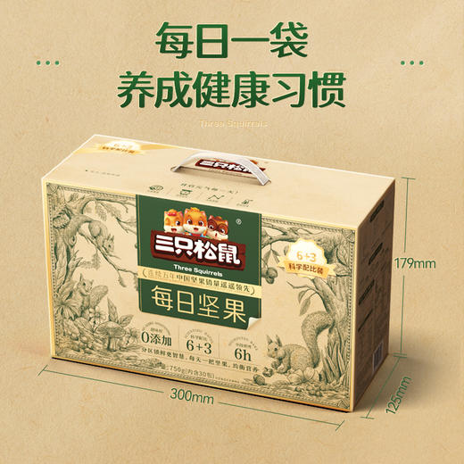 三只松鼠_每日坚果经典款/活力款750g/30包-zl 商品图3