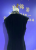 25BWQP8102黑色喜凤丝绒旗袍JW1040 商品缩略图3