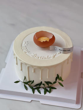 超值秒杀：6英寸鸡蛋蜡烛· 奶油蛋糕