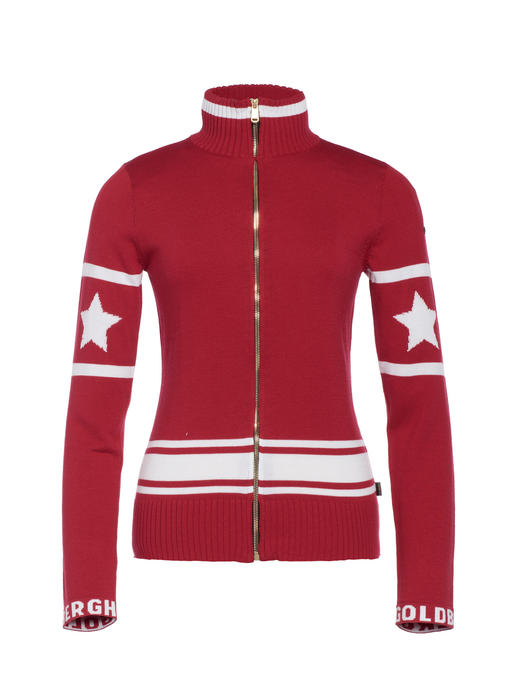 Goldbergh - Cleo Vest L/S - flame - 女装 - 中层 - 红色 商品图0