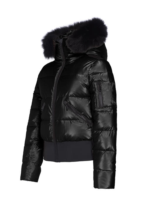 Goldbergh - Bombardino Jacket Real Fur - black - 女装 - 滑雪夹克 - 黑色 商品图2