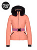 Goldbergh - Hida Jacket Faux Fur - salmon - 女装 - 滑雪夹克 - 淡红色 商品缩略图0