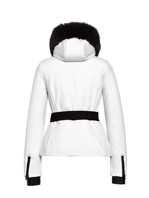 Goldbergh - Hida Jacket Faux Fur - white - 女装 - 滑雪夹克 - 白色 商品图1