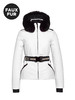 Goldbergh - Hida Jacket Faux Fur - white - 女装 - 滑雪夹克 - 白色 商品缩略图0