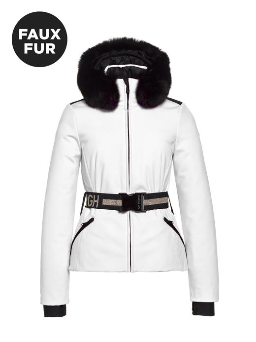 Goldbergh - Hida Jacket Faux Fur - white - 女装 - 滑雪夹克 - 白色 商品图0