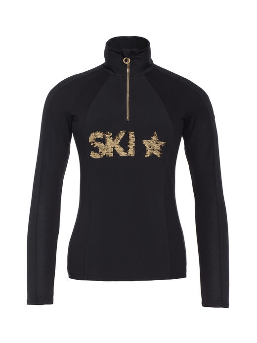 Goldbergh - Davos Pully L/S - black/black - 女装 - 速干 - 黑色 商品图0