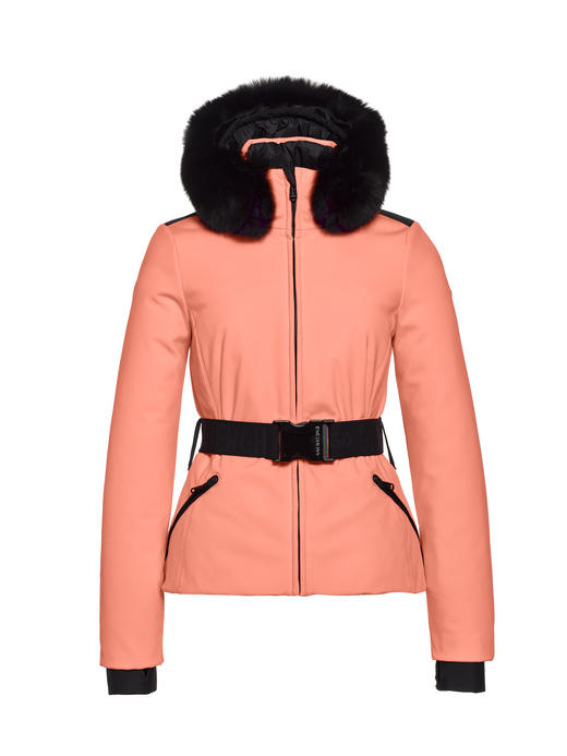 Goldbergh - Hida Jacket Faux Fur - salmon - 女装 - 滑雪夹克 - 淡红色 商品图2