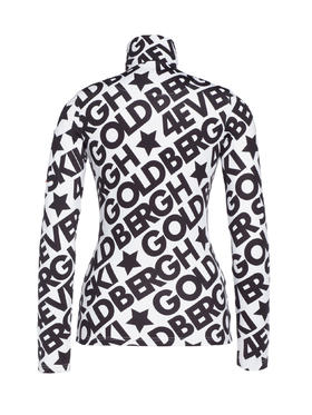 Goldbergh - Type Pully L/S - forever black ski - 女装 - 速干 - 黑白花纹