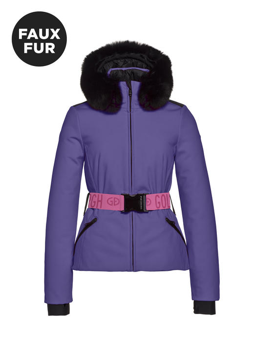 Goldbergh - Hida Jacket Faux Fur - amethyst - 女装 - 滑雪夹克 - 紫水晶 商品图0