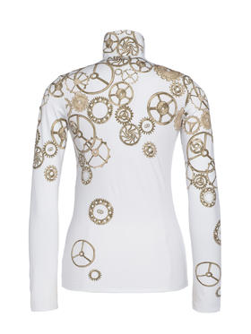 Goldbergh - Mouvement Pully L/S - clocks white - 女装 - 速干 - 白色