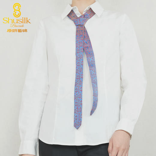 JW1406女士小翻领长袖白衬衫 商品图4