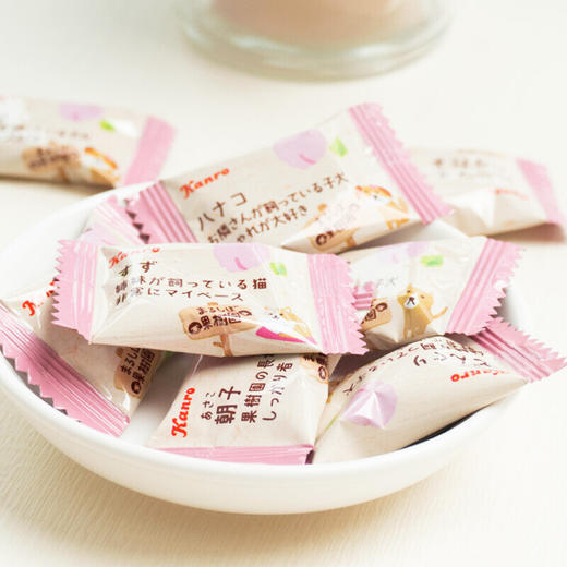 日本Kanro水蜜桃味/葡萄味糖果76g 整颗榨汁 果香浓郁 还原水果鲜香 064450/064449 商品图2