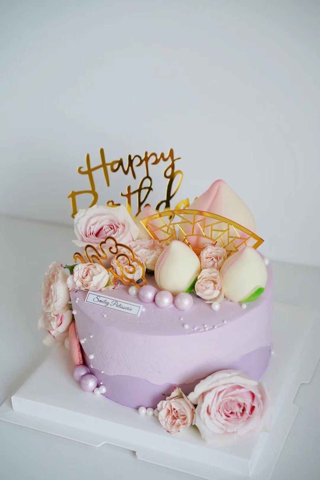 祝寿鲜花奶油蛋糕 | 鲜果原味奶油 - 瑰夏寿宴