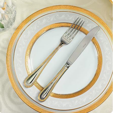 Noritake则武 进口高档不锈钢主餐刀牛排刀叉勺夜曲系列四件套 商品图3