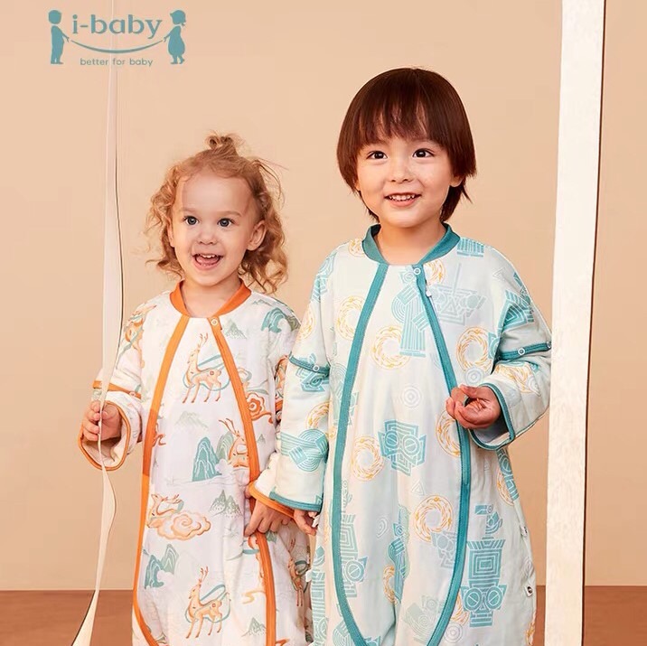 ibaby×outlast太空科技恒温睡袋秋冬款分腿睡袋 婴儿防踢被宝宝睡袋儿童睡衣