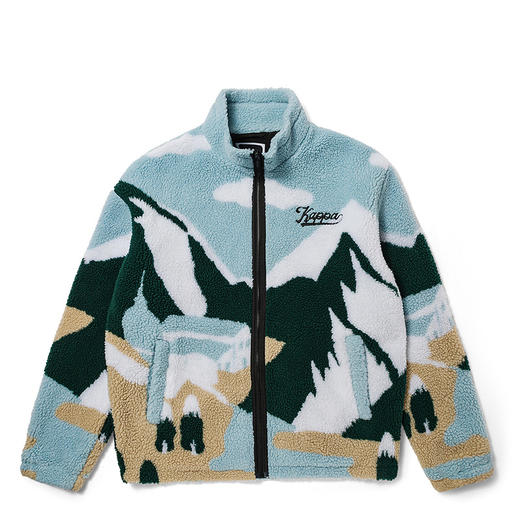 羊羔绒外套情侣款运动卫衣满印泰迪绒休闲开衫K0CY2WK72 商品图0