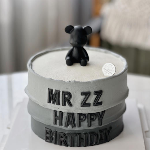 绅士灰暴力熊 · 奶油蛋糕 商品图0