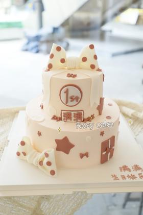 蝴蝶结双层周岁款