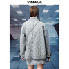 VIMAGE纬漫纪秋季新款翻领宽松舒适外套V1803438 商品缩略图4