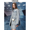 VIMAGE纬漫纪秋季新款翻领宽松舒适外套V1803438 商品缩略图1