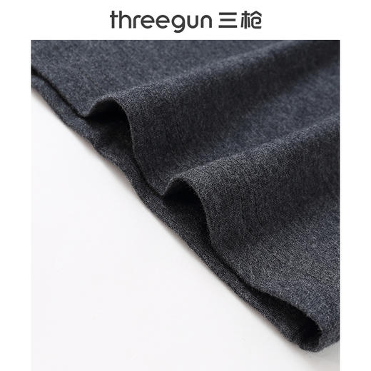 Threegun三枪 【维耐寒薄加暖】V领男士长袖上衣打底衫-23083A211 商品图9
