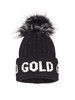 Goldbergh - Hodd Beanie Real Raccoon Fur - black - 戈德堡 - 毛线帽 - 黑色 商品缩略图0