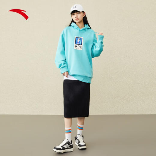 【XL/2XL断码】安踏抽绳连帽卫衣男女同款冬季新款长袖套头衫潮流男装上衣172248705【库存有限，如无货将做退款，介意慎拍！】 商品图2