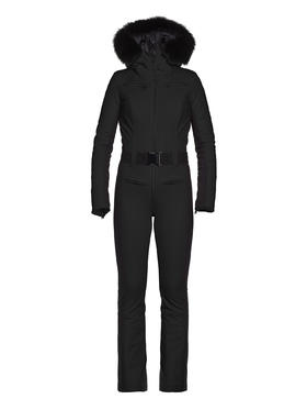 Goldbergh - Parry Jumpsuit Real Fur - black - 戈德堡 - 连体滑雪服 - 黑色