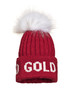 Goldbergh - Hodd Beanie Real Raccoon Fur - flame - 戈德堡 - 毛线帽 - 红色 商品缩略图0