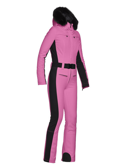 Goldbergh - Parry Jumpsuit Real Fur - pony pink - 戈德堡 - 连体滑雪服 - 深粉色 商品图3