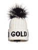 Goldbergh - Hodd Beanie Real Raccoon Fur - white - 戈德堡 - 毛线帽 - 白色 商品缩略图0