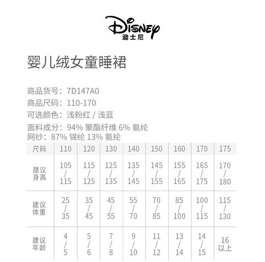 Threegun三枪 【婴儿绒】女童儿童睡裙家居裙-7D147A011 商品图5