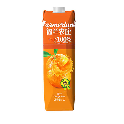 希腊进口福兰农庄100%橙汁1L 商品图0