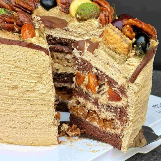 咖啡坚果焦糖蛋糕——秋冬里的治愈【车厘子更换黑莓】 商品图3