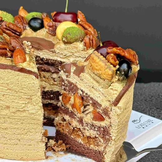 咖啡坚果焦糖蛋糕——秋冬里的治愈【车厘子更换黑莓】 商品图1