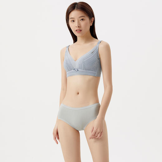 Threegun三枪 【婴儿棉】女士三角内裤（1条装）-40878B011 商品图3