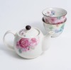日本进口和蓝茶具锦堂春百千鸟花七宝一壶两杯系列 商品缩略图2