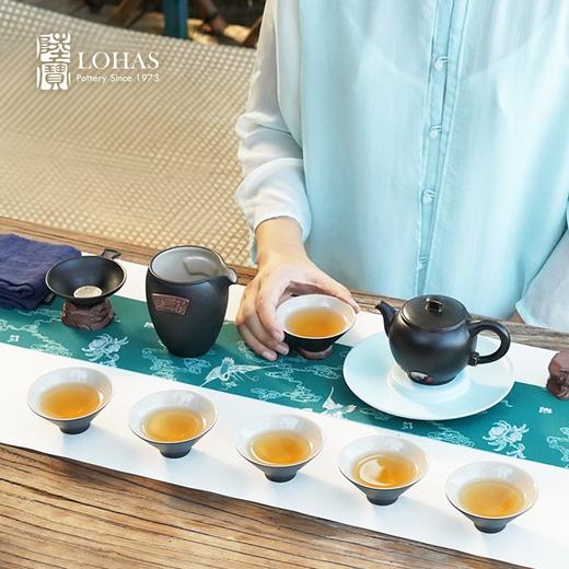 陆宝居山水茶礼禅风黑轻奢茶具套装礼盒装商务送礼陶瓷功夫茶具套组 商品图3