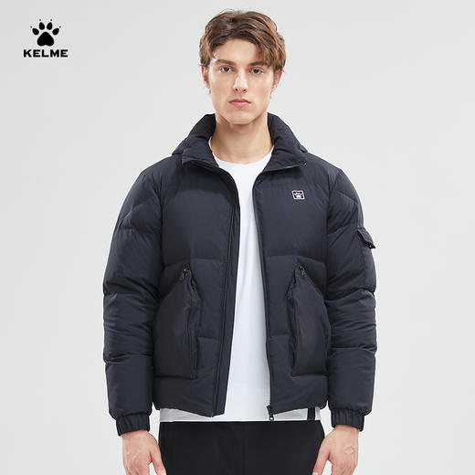 卡尔美潮流百搭短款羽绒服男冬季新款加厚保暖连帽外套6247YR1009 商品图2