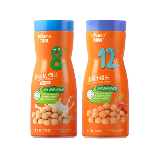 贝斯美婴幼儿果蔬小馒头108g 商品图0