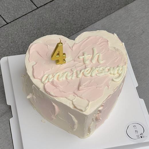 （可定制无蔗糖）周年庆爱心蛋糕 / 又仙又有高级感 / 多尺寸可选 商品图0
