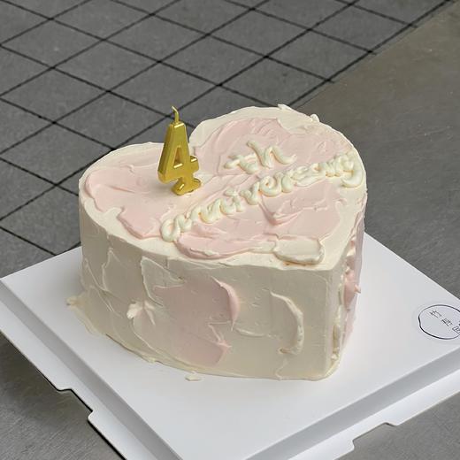 （可定制无蔗糖）周年庆爱心蛋糕 / 又仙又有高级感 / 多尺寸可选 商品图1
