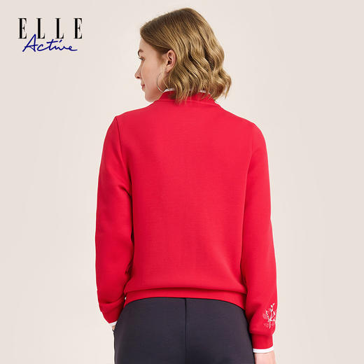 ELLE Active新款女士棒球服拉链短外套简约显瘦女装 商品图5
