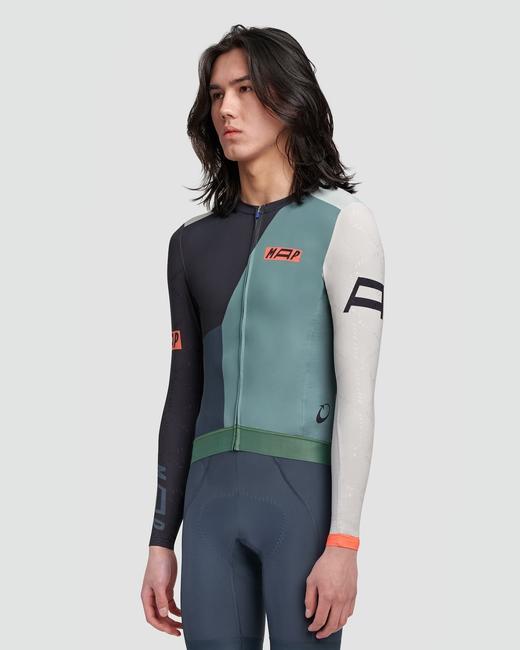 MAAP 男士 Form Pro Hex LS Jersey Black 长袖骑行服 商品图0