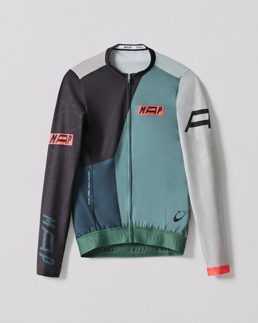 MAAP 男士 Form Pro Hex LS Jersey Black 长袖骑行服 商品图1